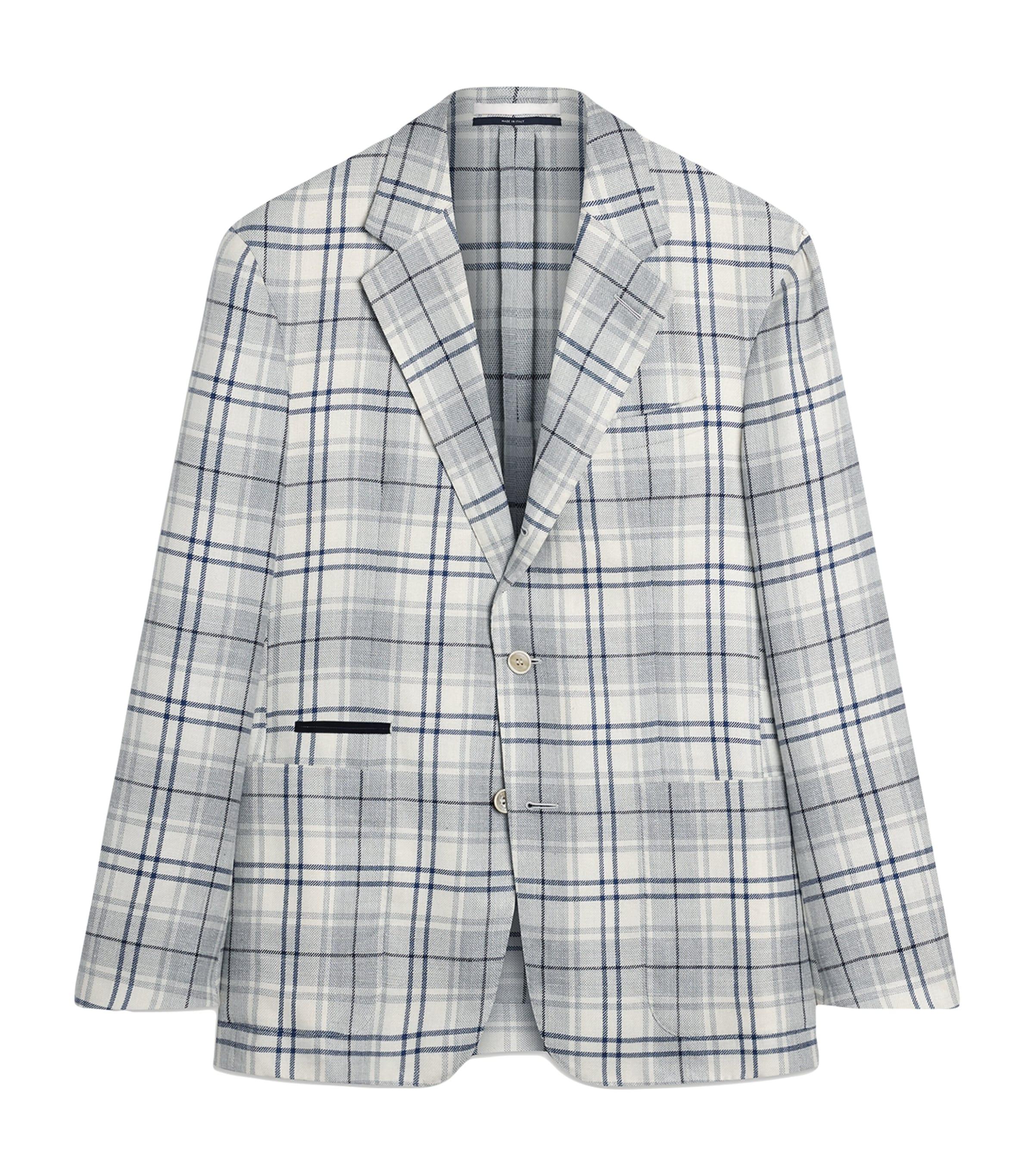 Dunhill Wool-Blend Check Bourdon Blazer by DUNHILL