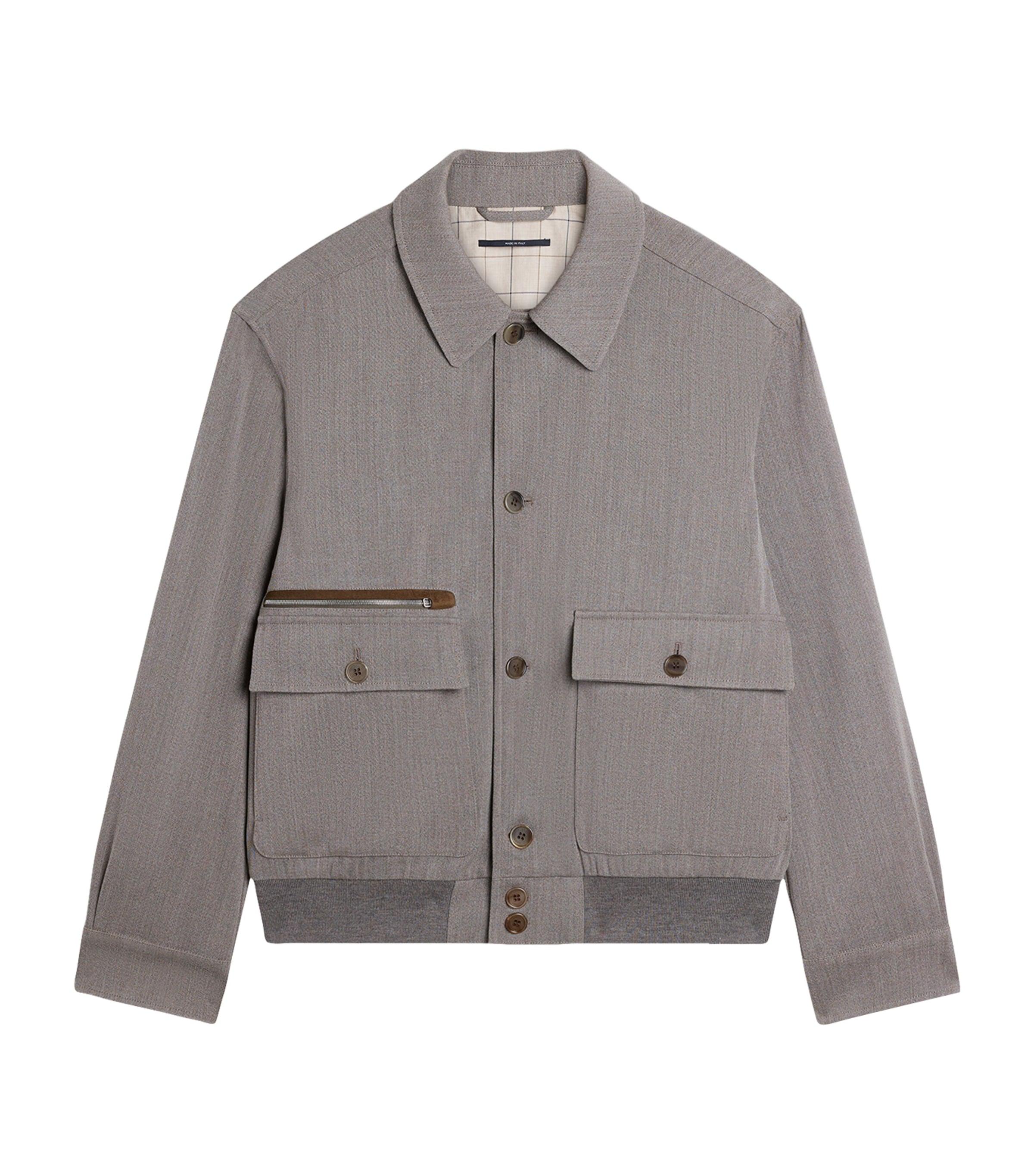 Dunhill Wool Super 120s Bomber Jacket by DUNHILL