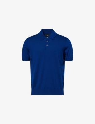 Fine-Knit Short-Sleeves Cotton And Silk Polo Shirt by DUNHILL