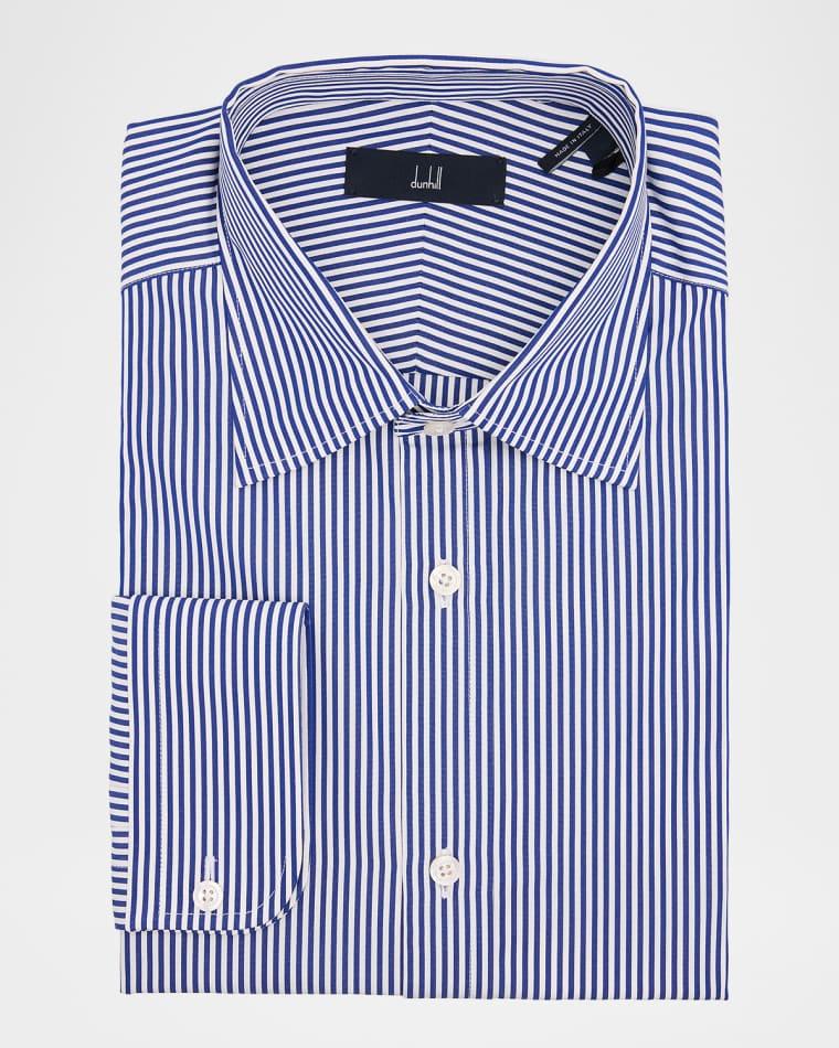 Men's Bengal Stripe Cotton Dress Shirt by DUNHILL