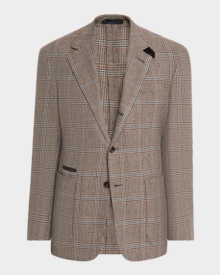 Men's Wool and Cashmere Glen Plaid Sport Coat by DUNHILL