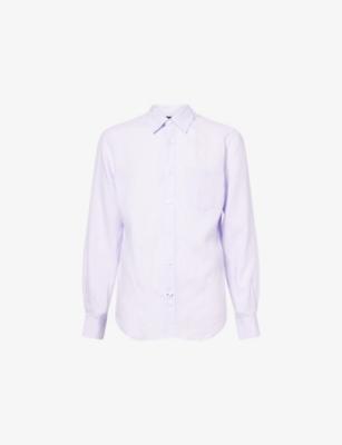 Pointed-Collar Regular-Fit Linen Shirt by DUNHILL