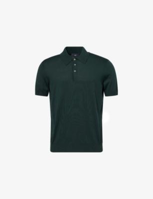 Short-Sleeves Regular-Fit Cotton And Silk Polo Shirt by DUNHILL