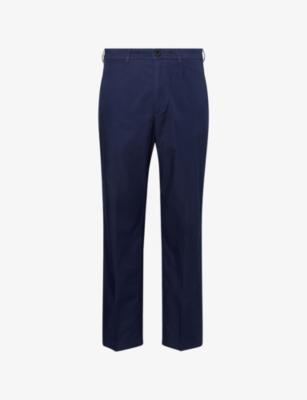 Stretch Tailored Cotton Chino Trousers by DUNHILL