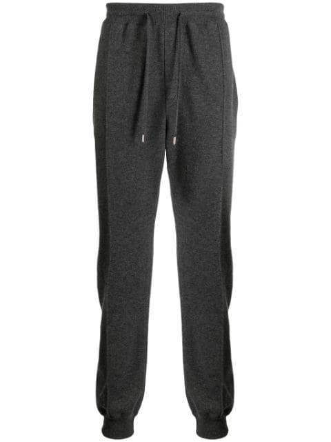 drawstring cashmere blend track pants by DUNHILL