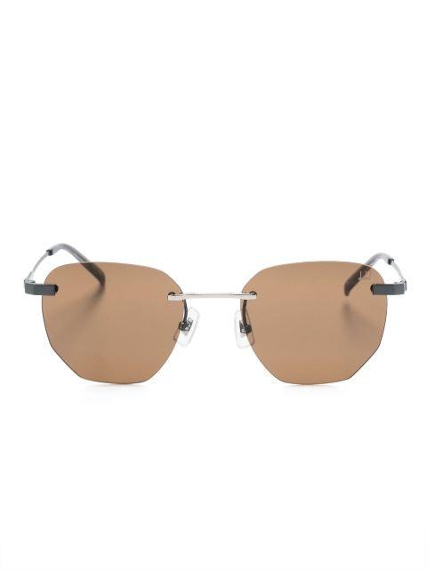 geometric-frame sunglasses by DUNHILL