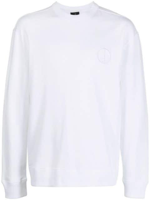 logo-detail long-sleeve sweatshirt by DUNHILL