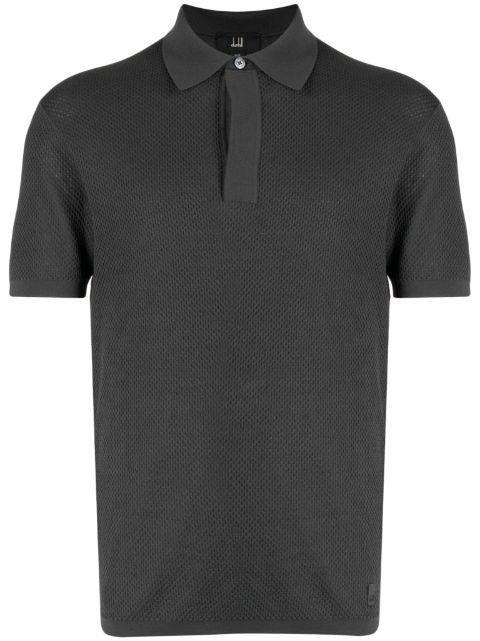 meshed cotton polo shirt by DUNHILL