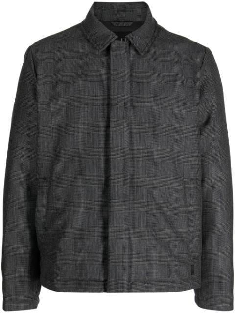 plaid-check pattern shirt jacket by DUNHILL