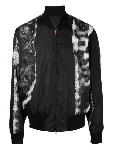 printed bomber jacket by DUNHILL
