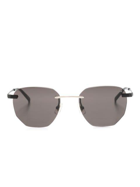 rimless geometric-frame sunglasses by DUNHILL