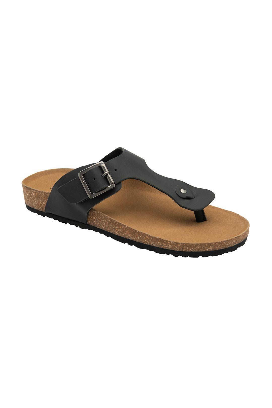 'Ismail' Leather Toe-Post Sandals by DUNLOP