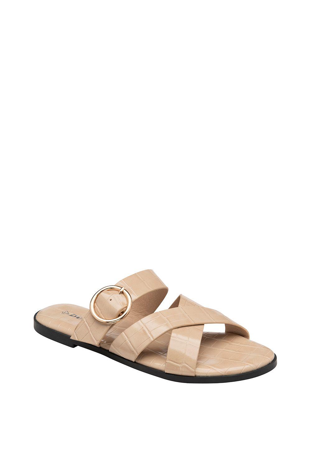 'Jade' Open-Toe Flat Sandals by DUNLOP