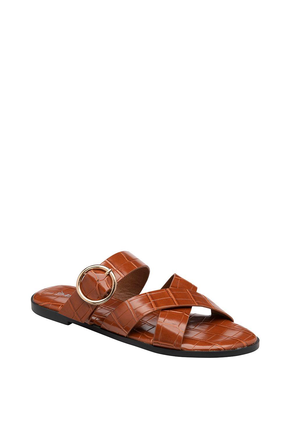 'Jade' Open-Toe Flat Sandals by DUNLOP