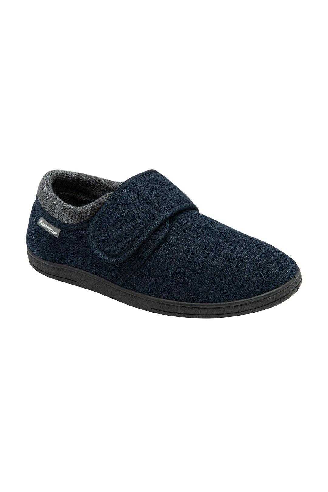Navy 'Roman' Full Shoe Slippers by DUNLOP