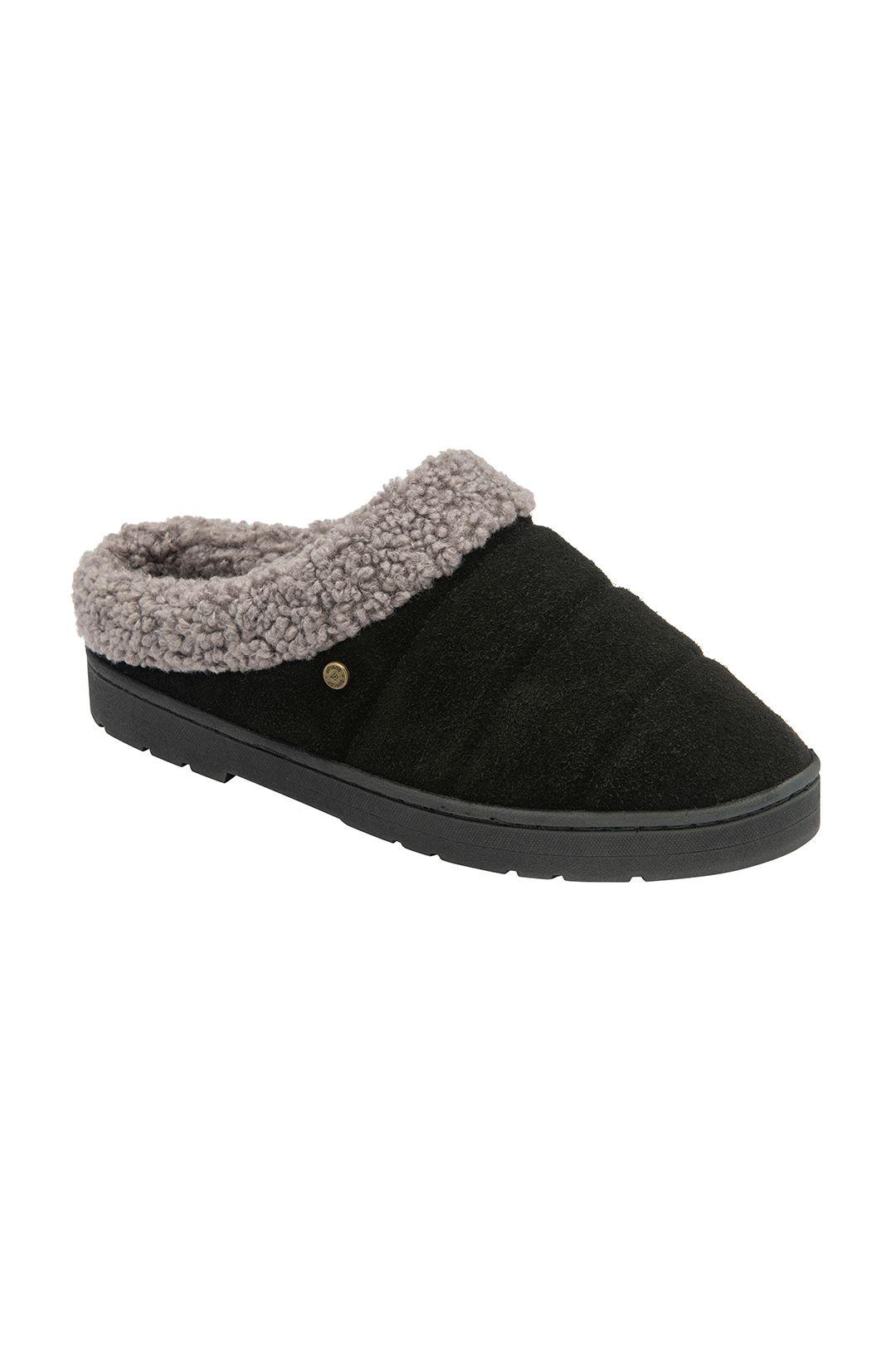 'Rufus' Suede Mule Slippers by DUNLOP