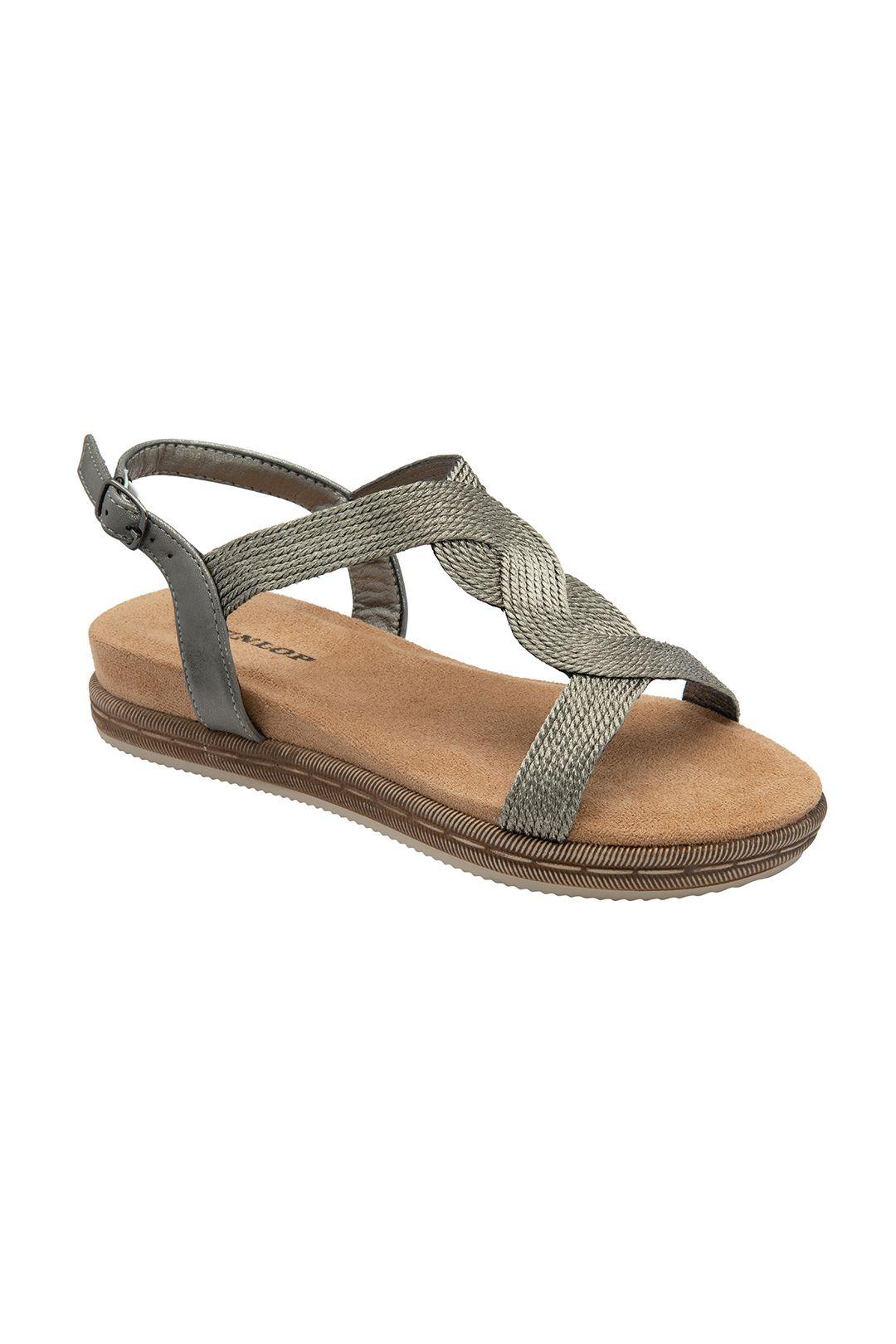 'Xenia' Open-Toe Slingback Sandals by DUNLOP