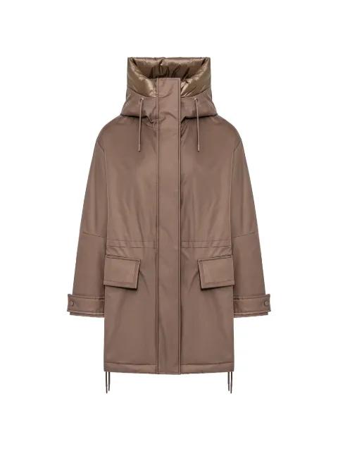 Kaya reversible zip-up coat by DUNO
