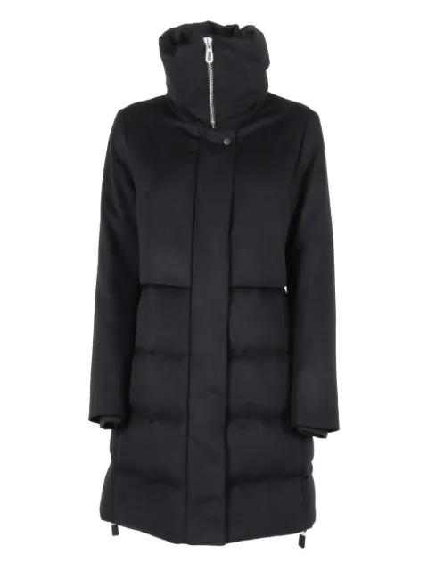 Silveria funnel-neck coat by DUNO