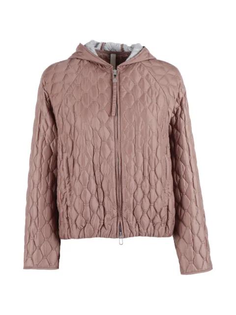 hoodied quilted jacket by DUNO