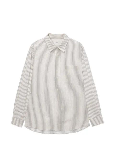 2-Way striped pocket shirt by DUNST