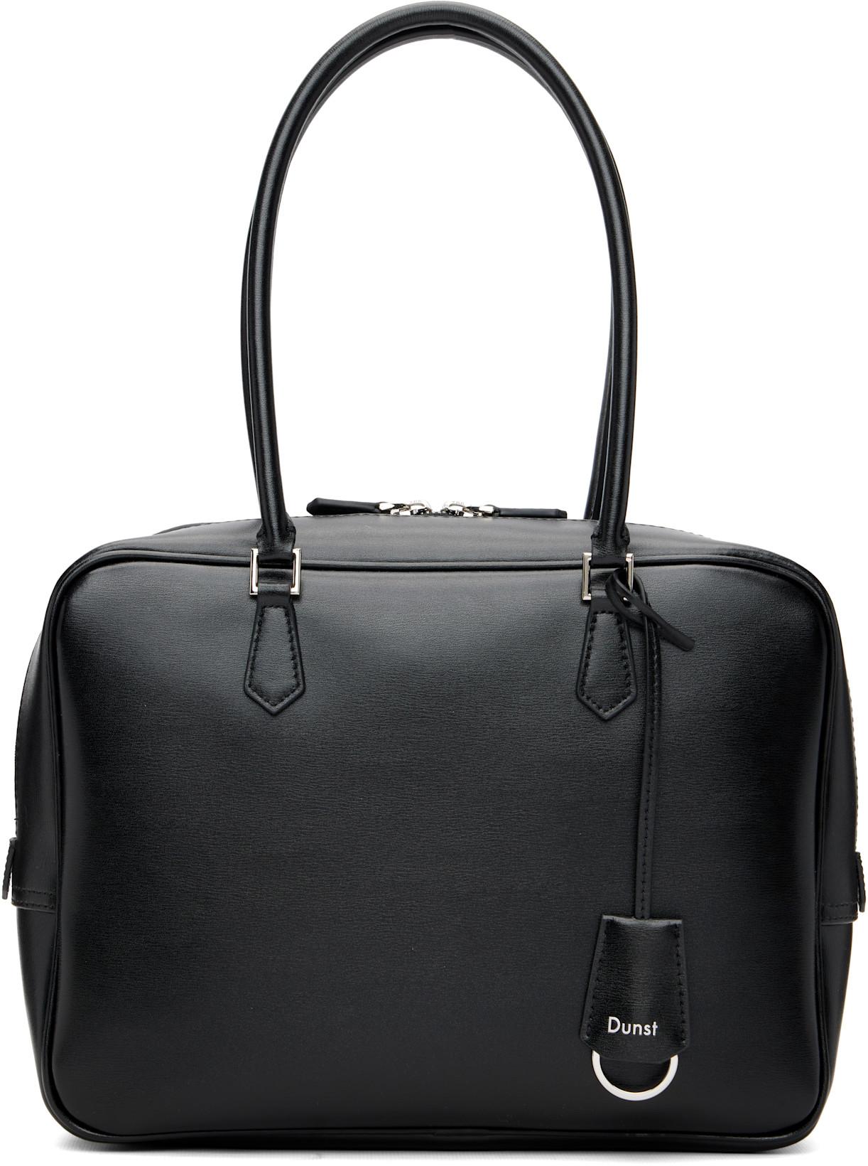 Black Classic 28 Leather Bag by DUNST