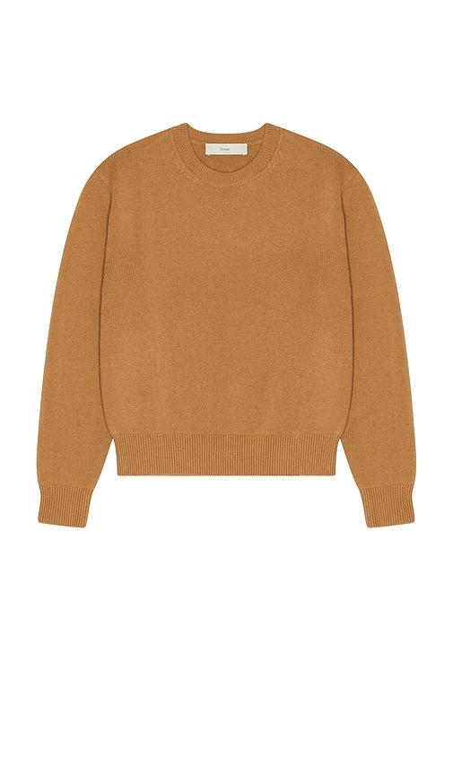 Dunst Cashmere Crew Neck Sweater in Brown by DUNST