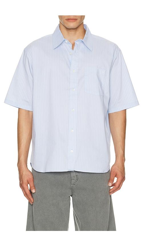 Dunst Oversized Half Sleeve Shirt in Blue by DUNST