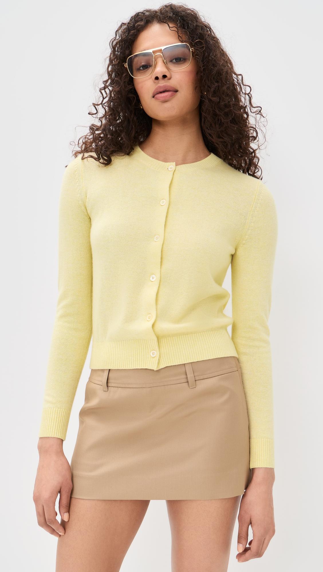 Essential Crew Neck Knit Cardigan by DUNST