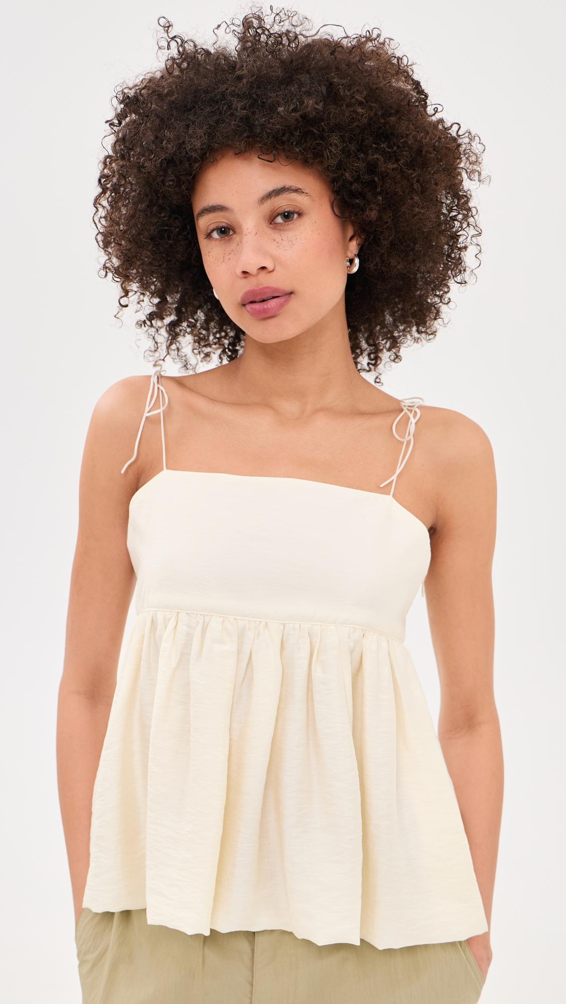 Flared Bustier Blouse by DUNST