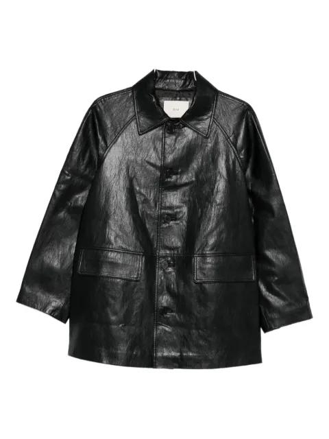 Lily button-fastening shirt jacket by DUNST