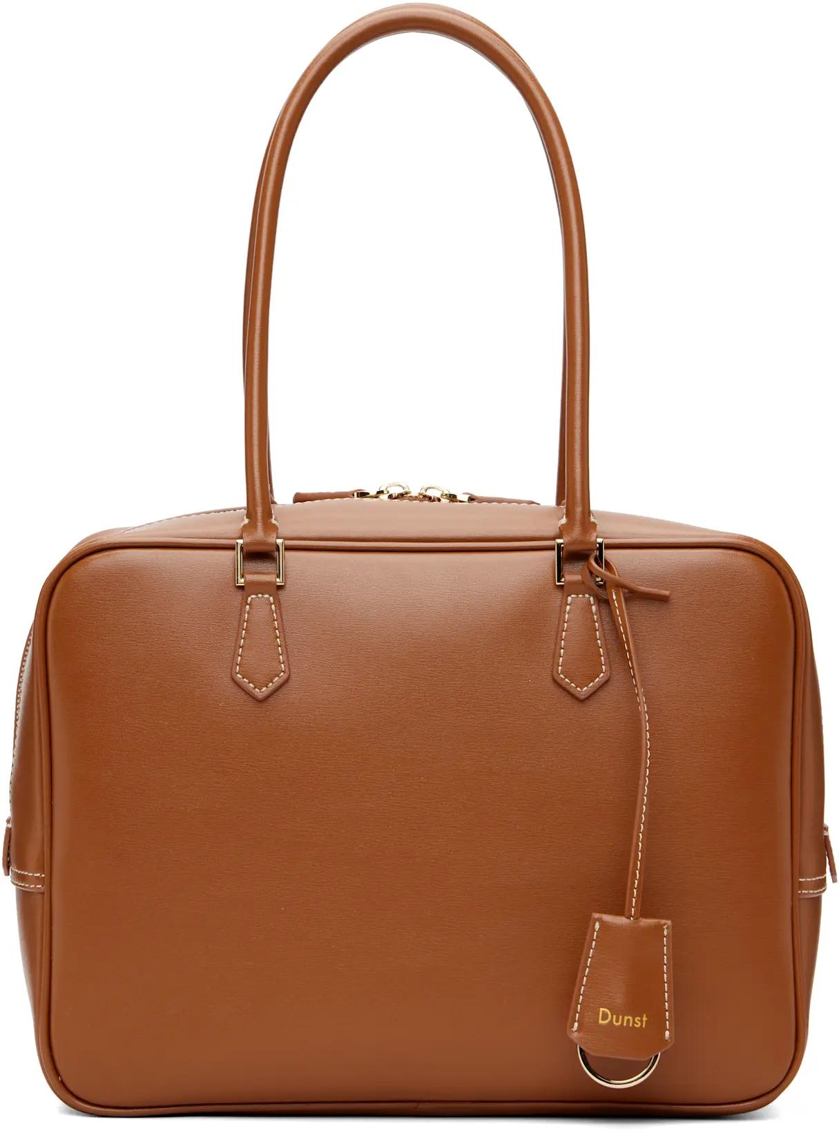 Tan Classic 28 Leather Bag by DUNST