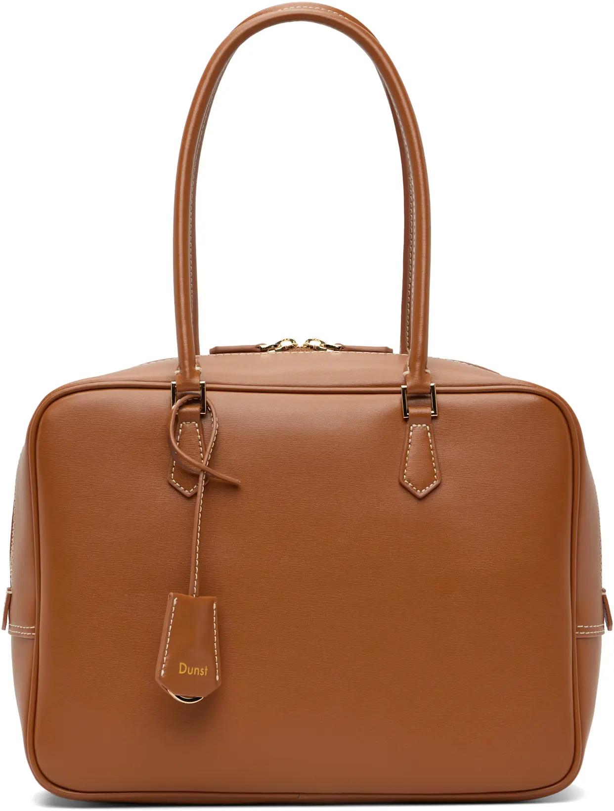 Tan Classic 28 Leather Bag by DUNST