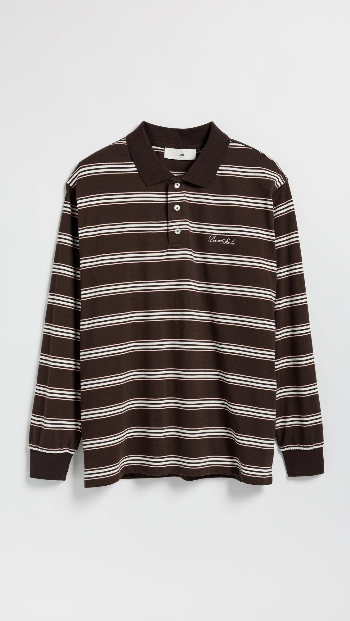Unisex Multi Stripe Collared T-Shirt by DUNST