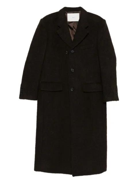 alpaca wool-blend coat by DUNST