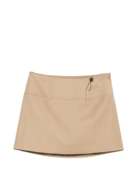 belt loops short skirt by DUNST