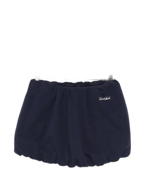 bubble-hem gathered mini skirt by DUNST
