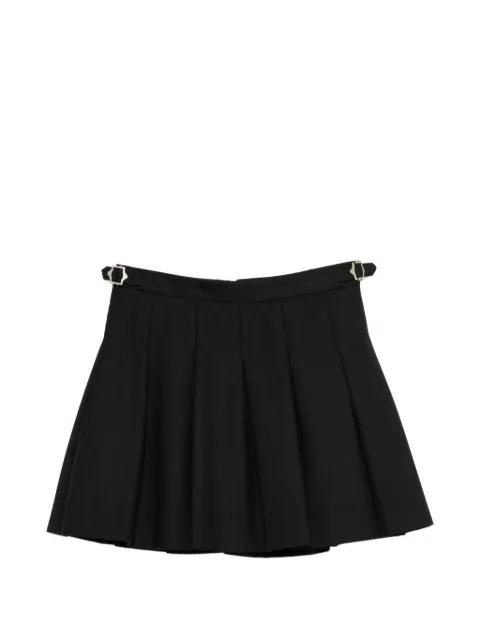buckle pleated mini skirt by DUNST