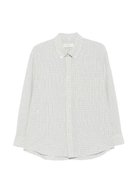 check-pattern shirt by DUNST