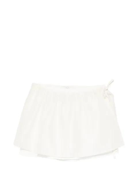 drawstring layered mini skirt by DUNST