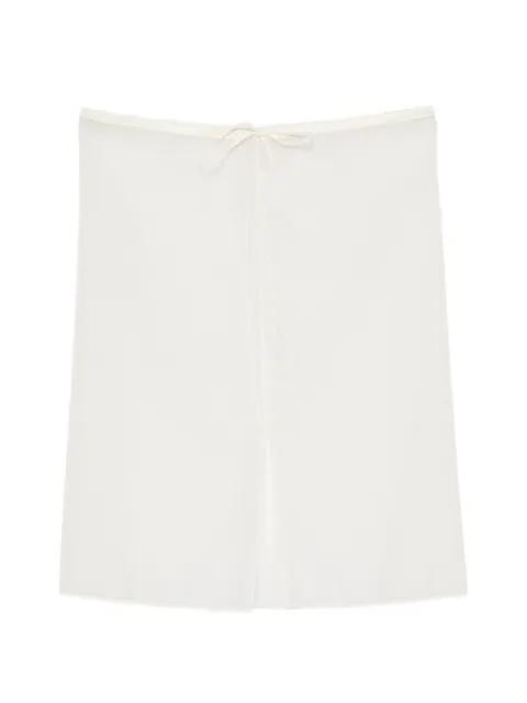 drawstring midi skirt by DUNST