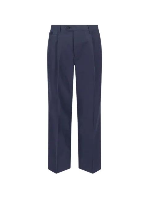front-pleat trousers by DUNST