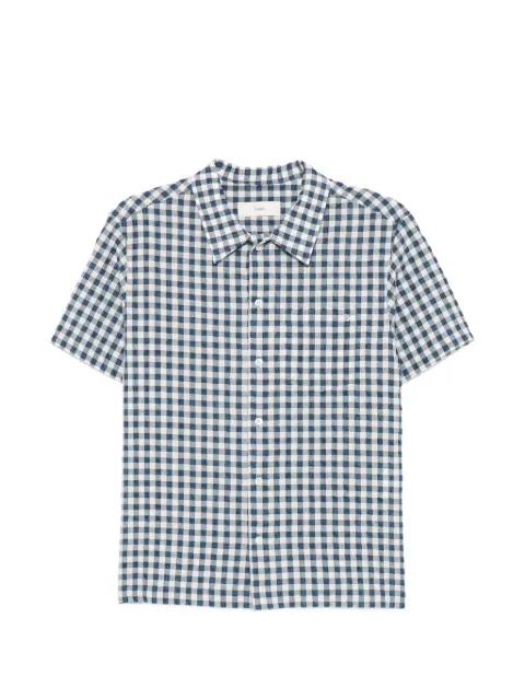gingham-pattern pajamas shirt by DUNST