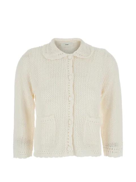 open-knit cardigan by DUNST