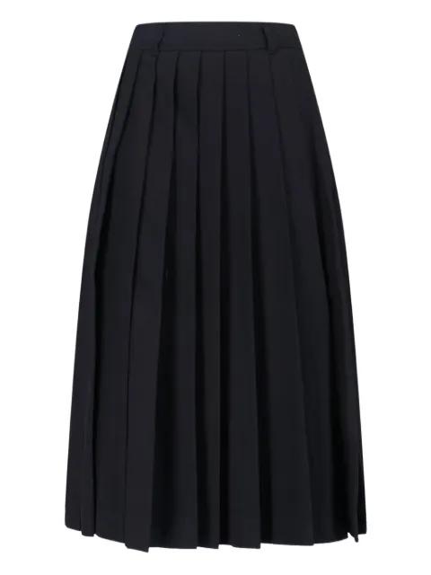 pleated midi skirt by DUNST