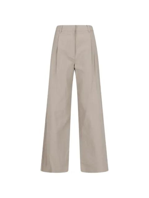 pleated wide-leg trousers by DUNST