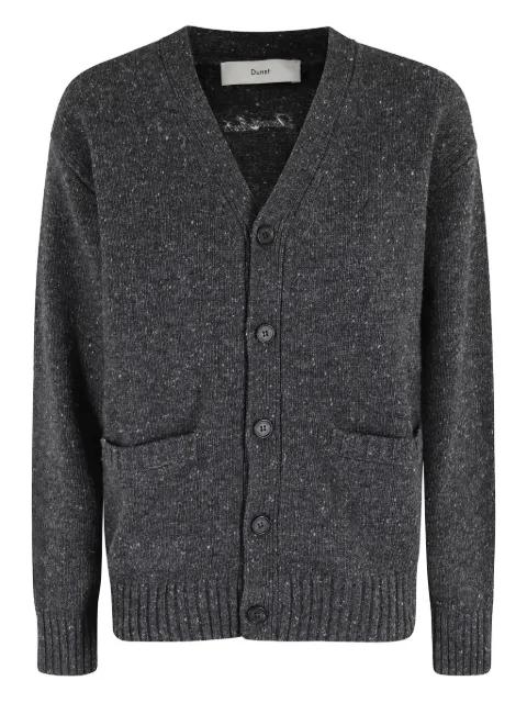 speckled-effect wool cardigan by DUNST