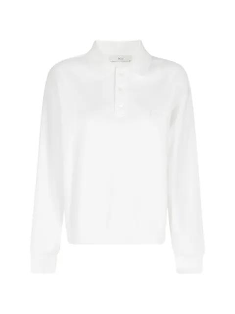 straight hem polo shirt by DUNST