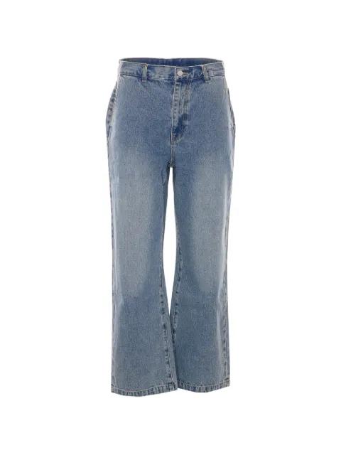 straight slack jeans by DUNST
