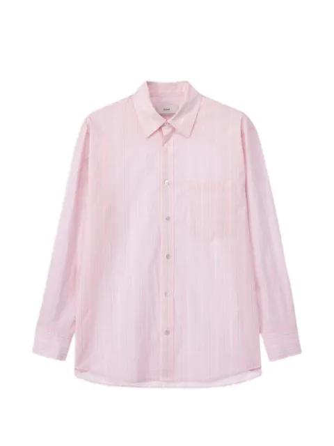 stripe-pattern shirt by DUNST
